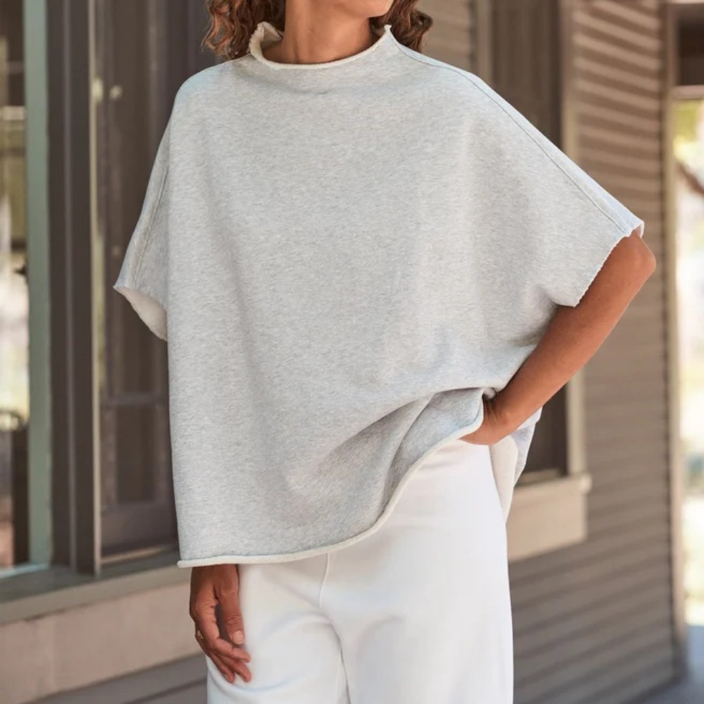 Frank & Eileen Caplet Audrey Funnel Neck Triple Fleece Sweatshirt